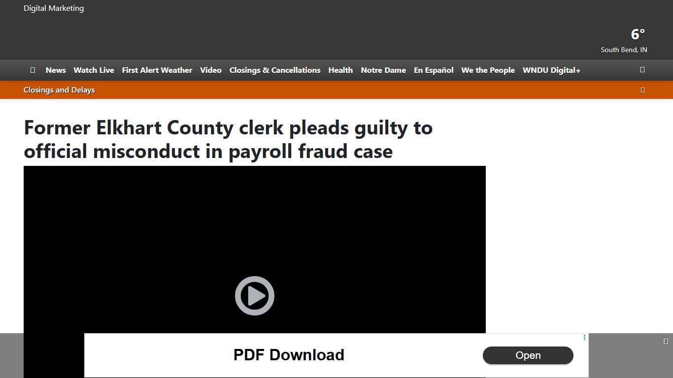 Former Elkhart County clerk pleads guilty to official misconduct in payroll fraud case