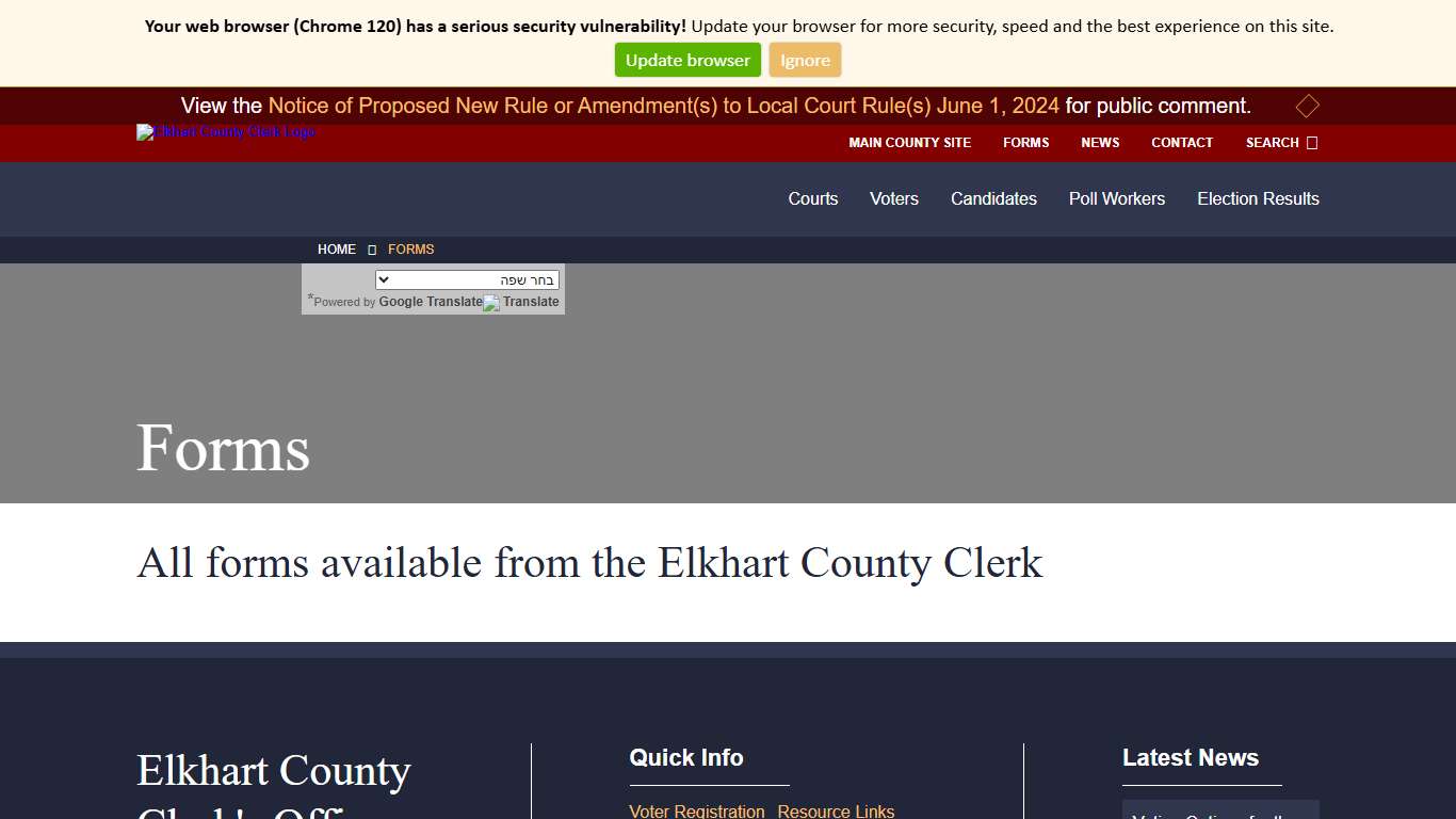 Forms - Elkhart County Clerk