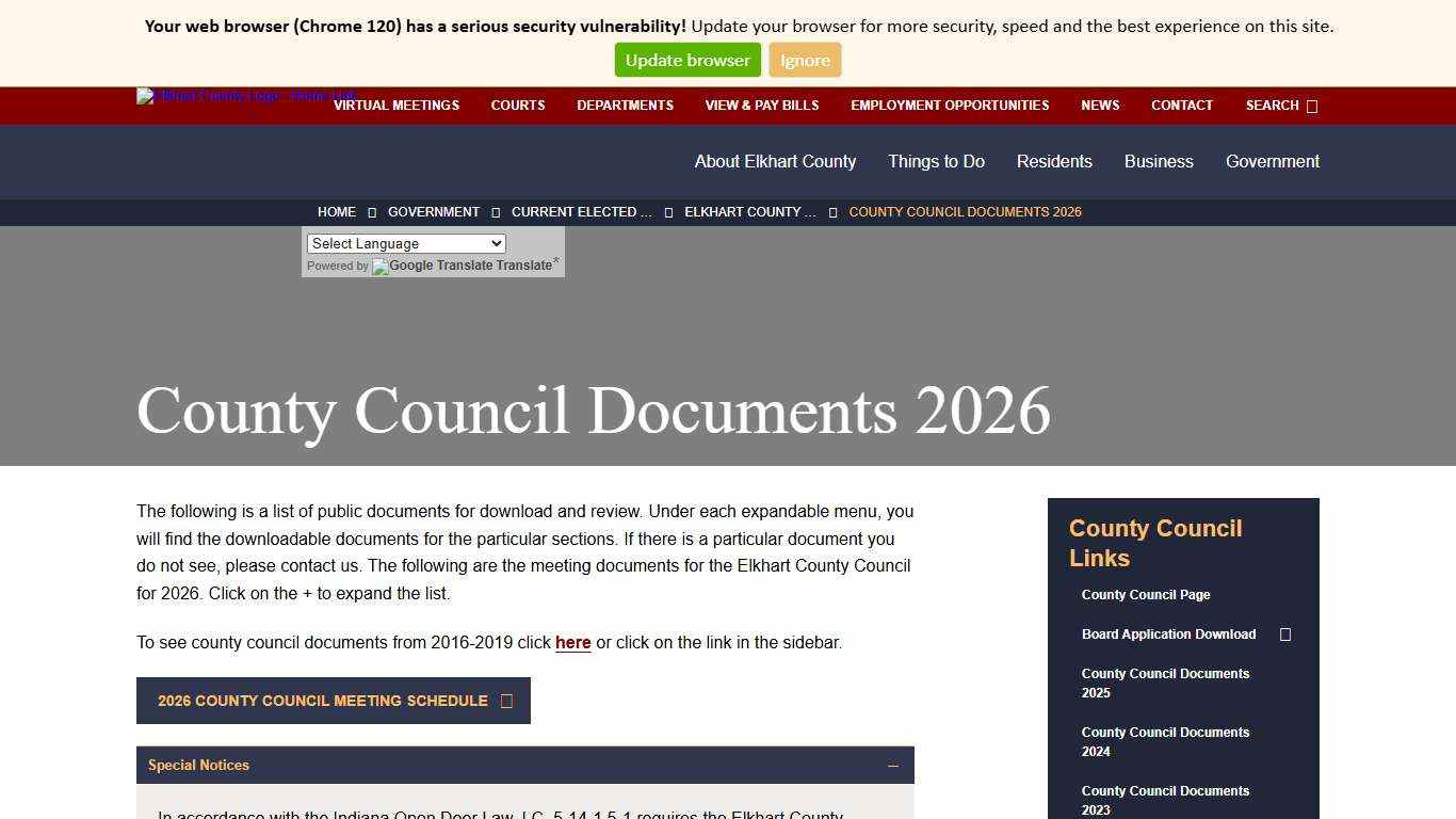 County Council Documents 2026 - Elkhart County